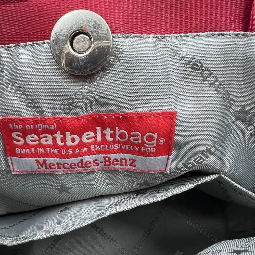 Vintage The Original Seatbelt Bag x Harveys for Mercedes Benz - Red Tote Handbag